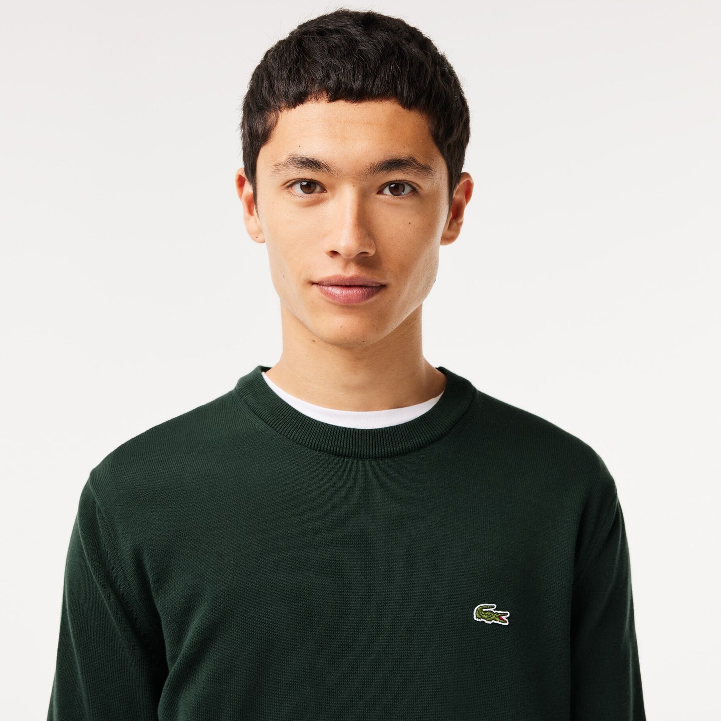 Black cotton crew neck pullover Lacoste - AH1985/031