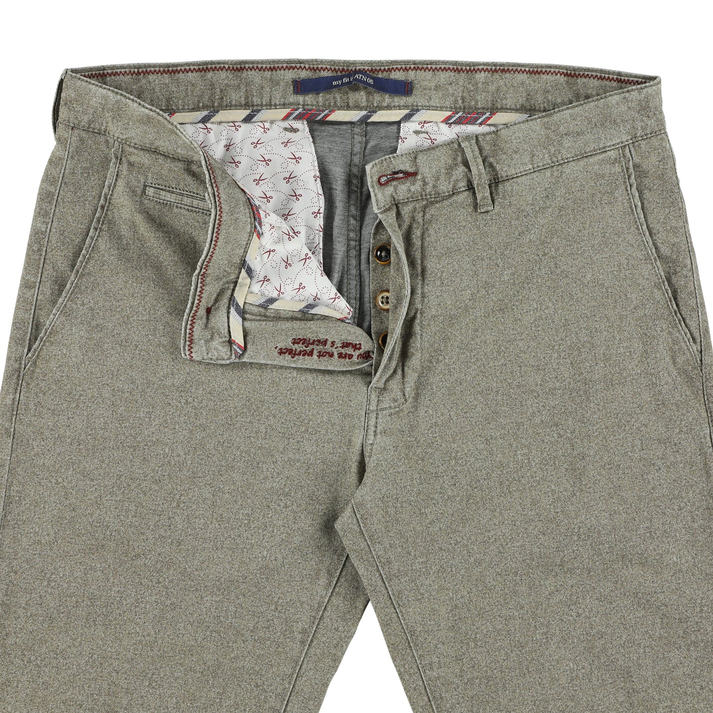 Sand cotton slim fit trousers Atelier Noterman - 1722/736