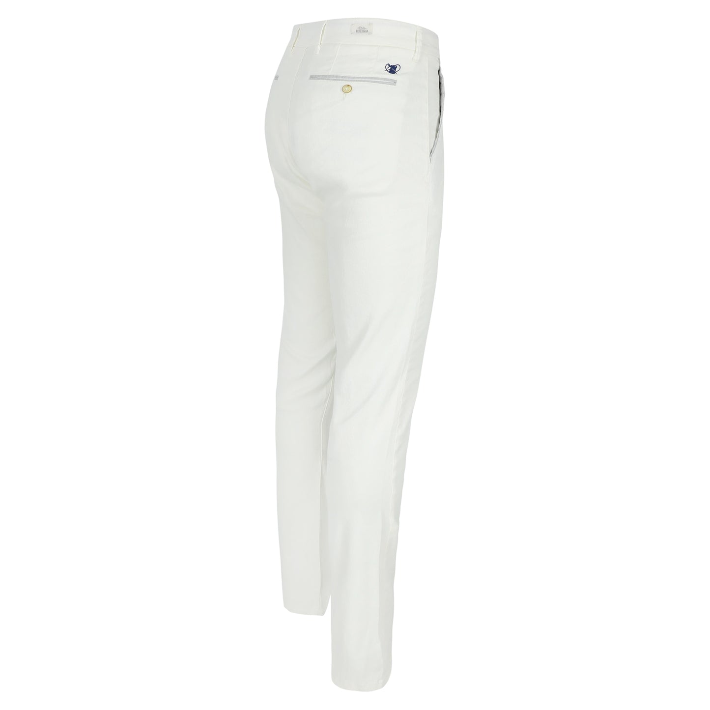 White cotton linnen slim fit trousers Atelier Noterman - 1762/020