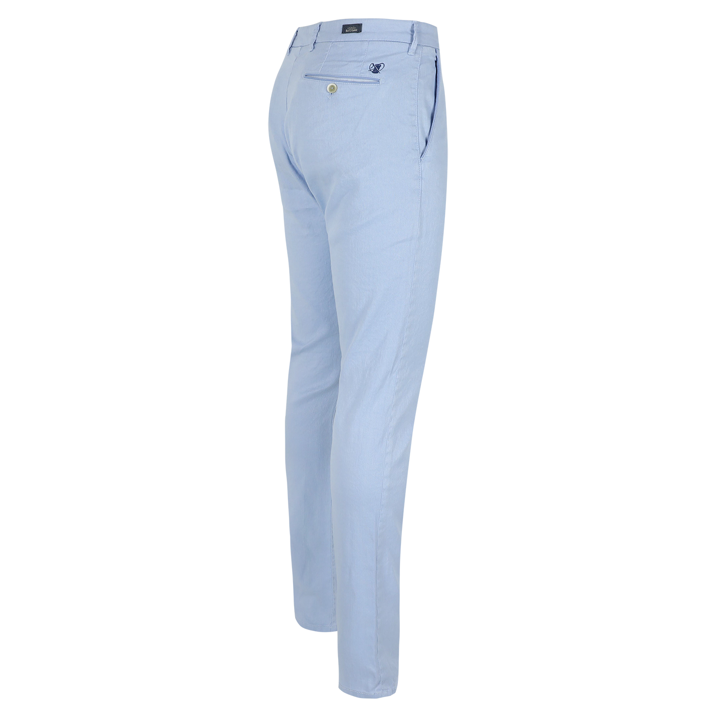Light grey cotton linnen slim fit trousers Atelier Noterman - ATN05-A76 1762/924