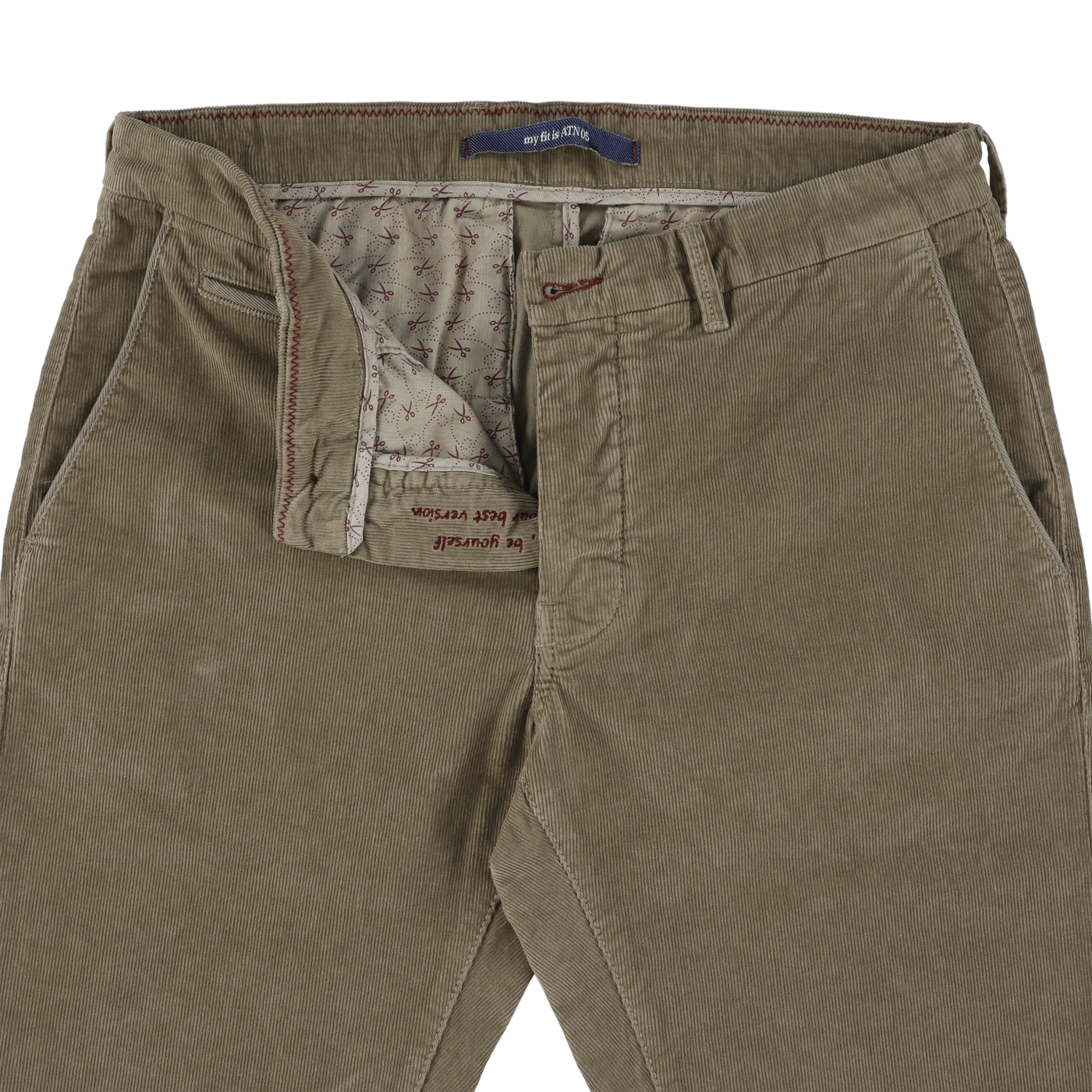 Beige corduroy slim fit trousers Atelier Noterman - ATN05-A78 1585/726