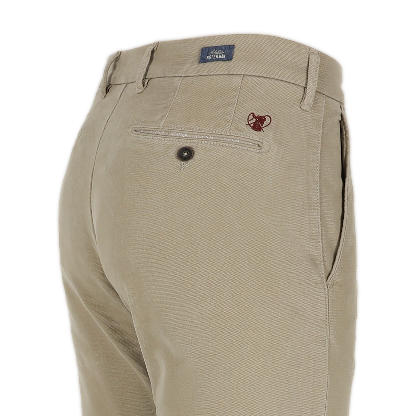 Beige cotton slim fit trousers Atelier Noterman - ATN05-A78 1803/726