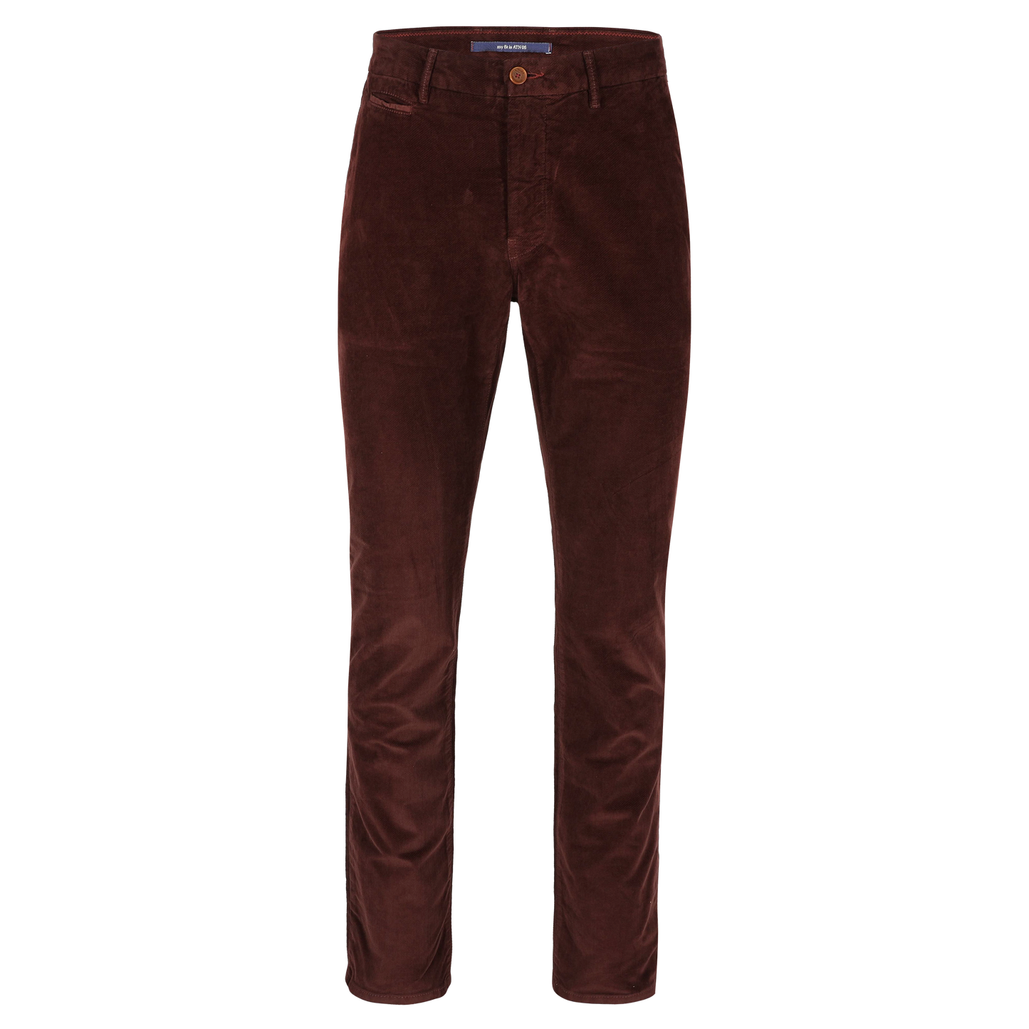 Burgundy moleskin slim fit trousers Atelier Noterman - ATN05-A78 1950/408