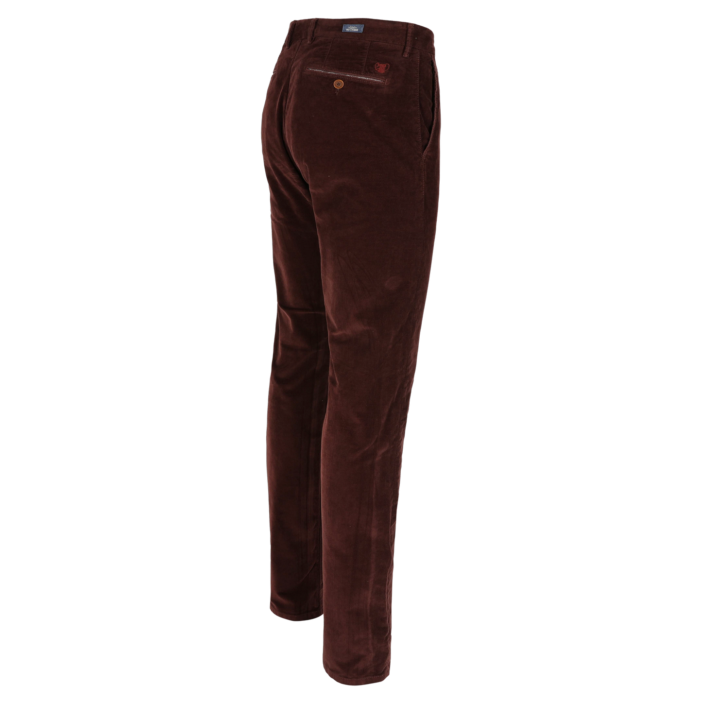 Burgundy moleskin slim fit trousers Atelier Noterman - ATN05-A78 1950/408