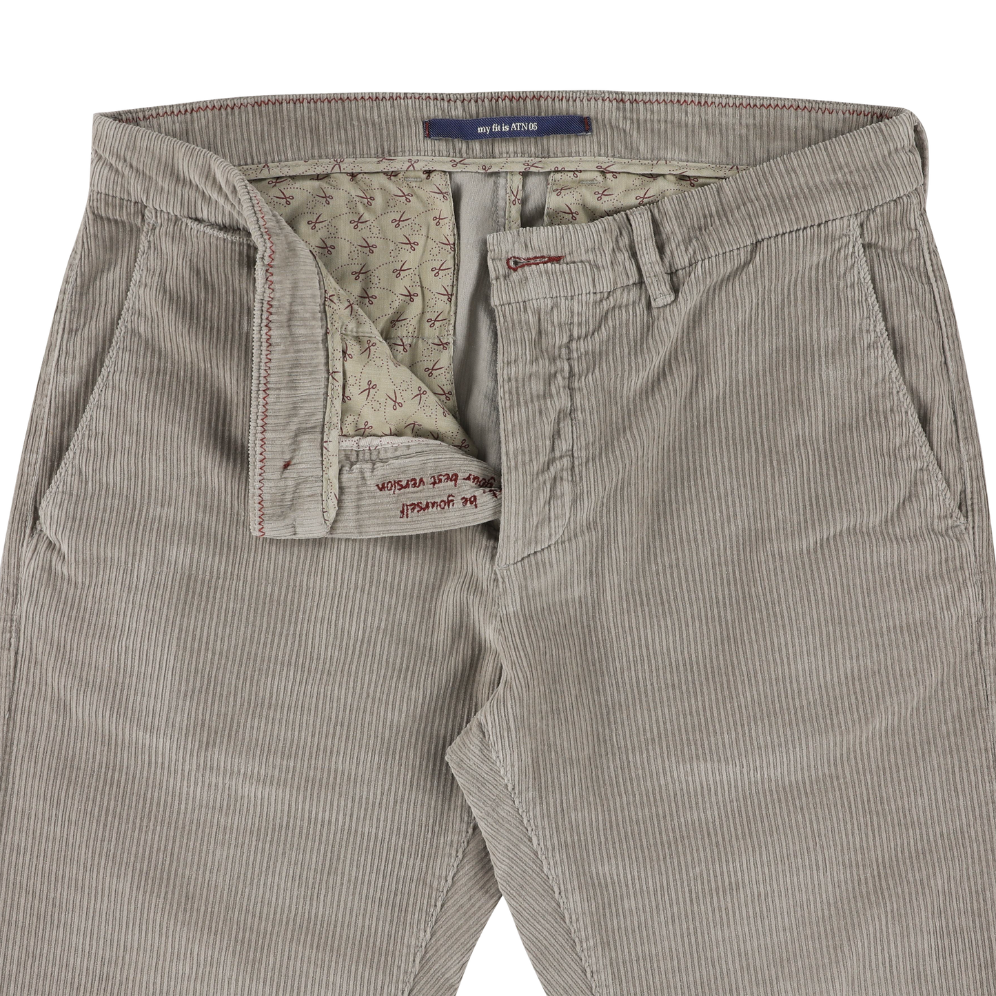 Beige corduroy slim fit trousers Atelier Noterman - ATN05-A79 1802/726