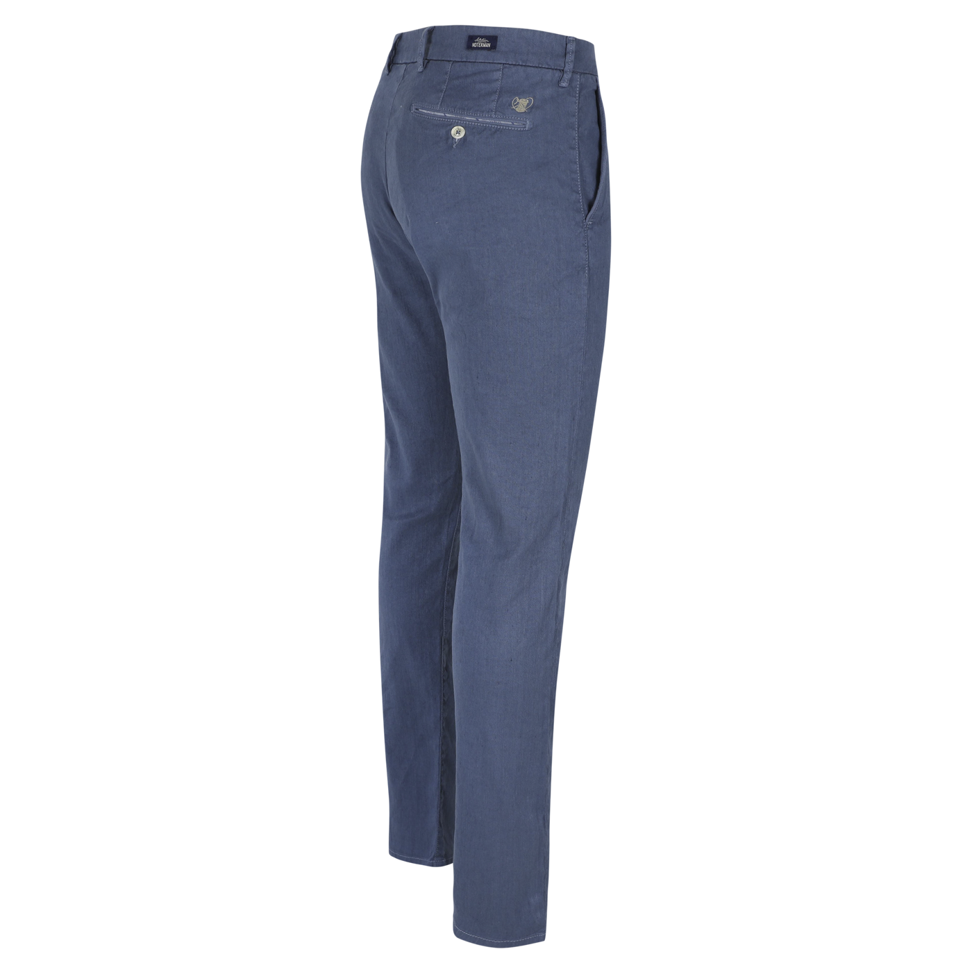 Ecru katoenen linnen slim fit broek Atelier Noterman - ATN05-A84 1762/706