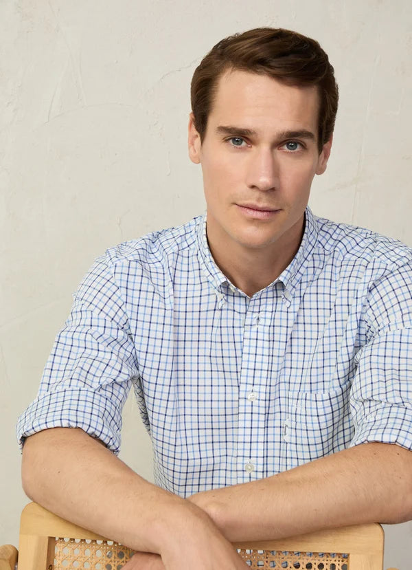 Yellow checkered cotton regular fit shirt Façonnable - FM301913/5AT