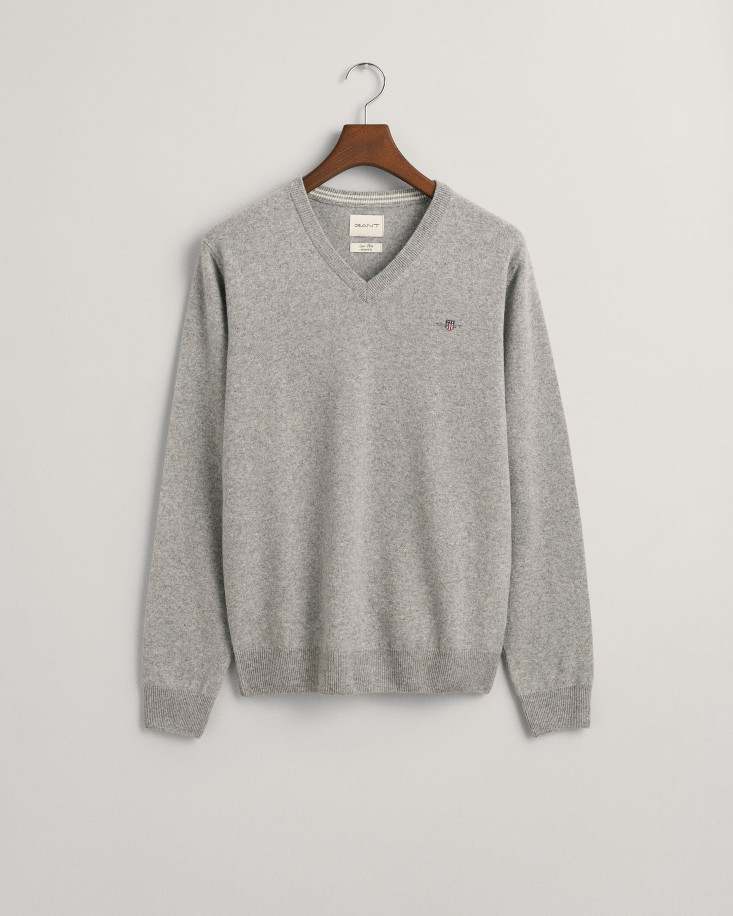 Port red lambswool V-neck pullover Gant - 87212/605