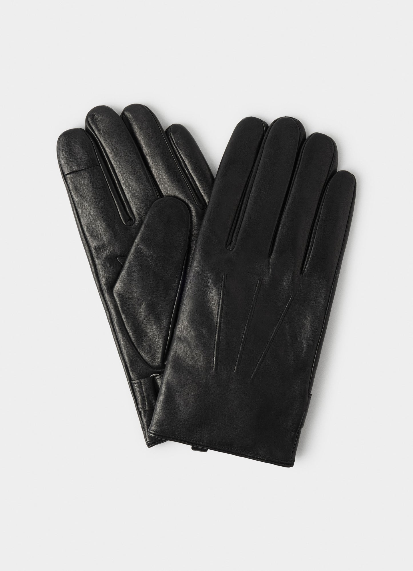 Brown leather gloves Hackett - HM400010/878