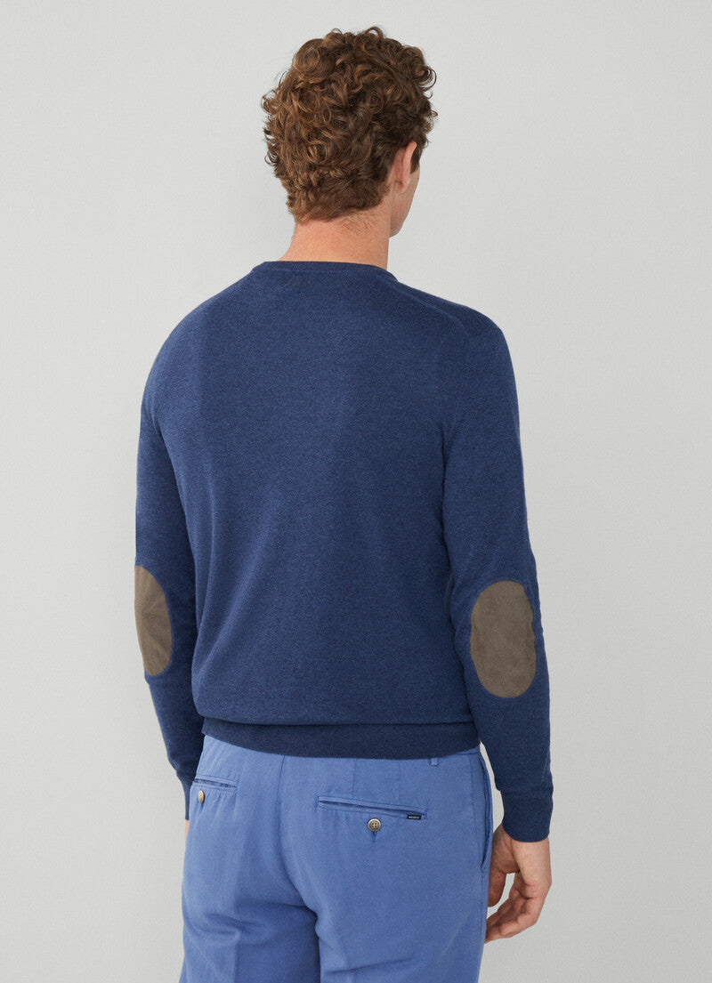 Green cotton cashmere crew neck pullover Hackett - HM703085/703