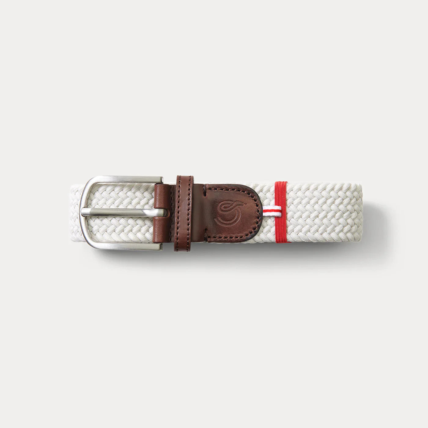 Green cotton elastic woven belt La Boucle - 100255 Saint-Barth