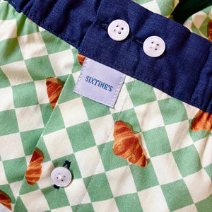 Green cotton boxershorts with croissants Sixtine's - Lulu