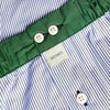 Blauw gestreepte katoenen boxershorts Sixtine's - Martine