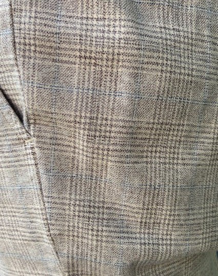 Beige geruite katoenen slim fit broek Torino Mason's - CBE613/395