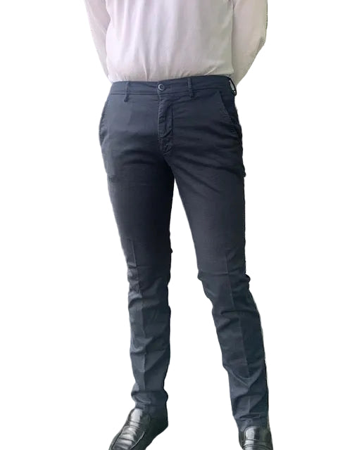 Offwhite katoenen slim fit broek Mason's - Torino MBE100/254