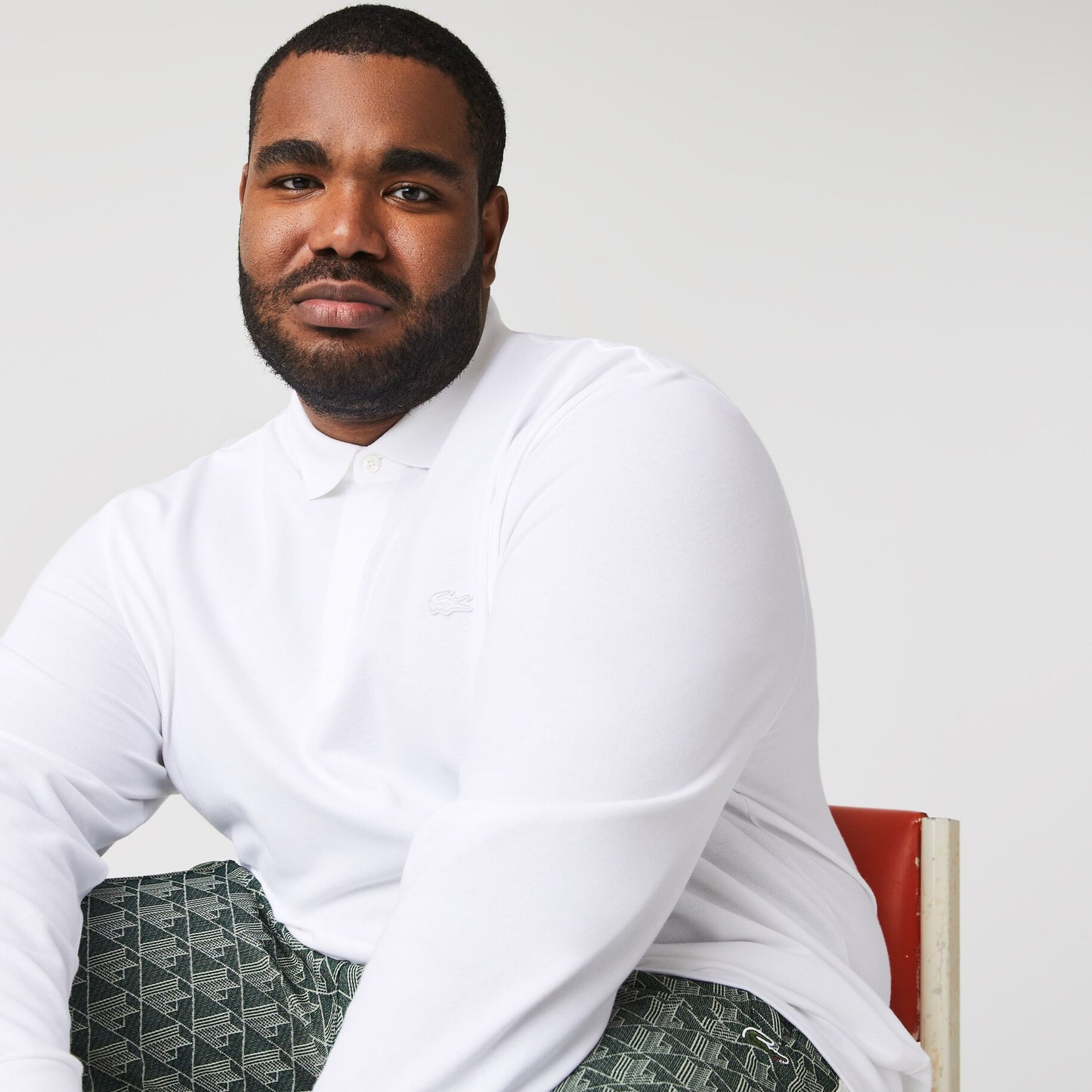 White cotton long sleeve polo Lacoste - PH2481/001