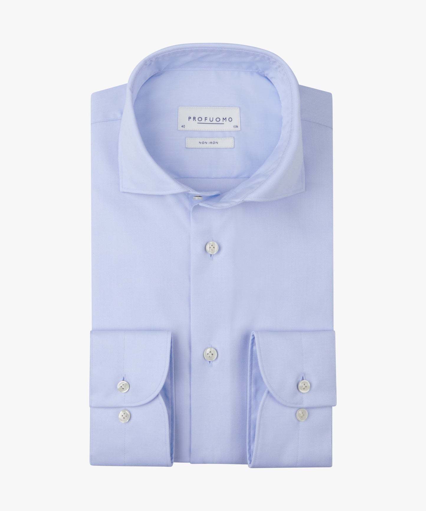 White cotton slim fit shirt Profuomo - PP2H00010A-B