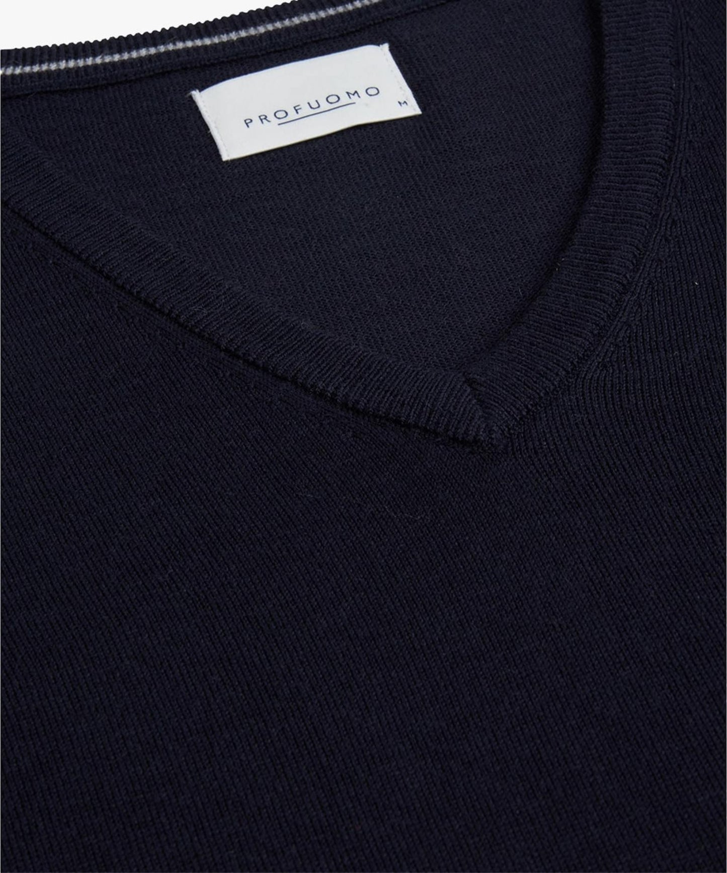 Taupe woolen V-neck pullover Profuomo - PP2J00006A-E