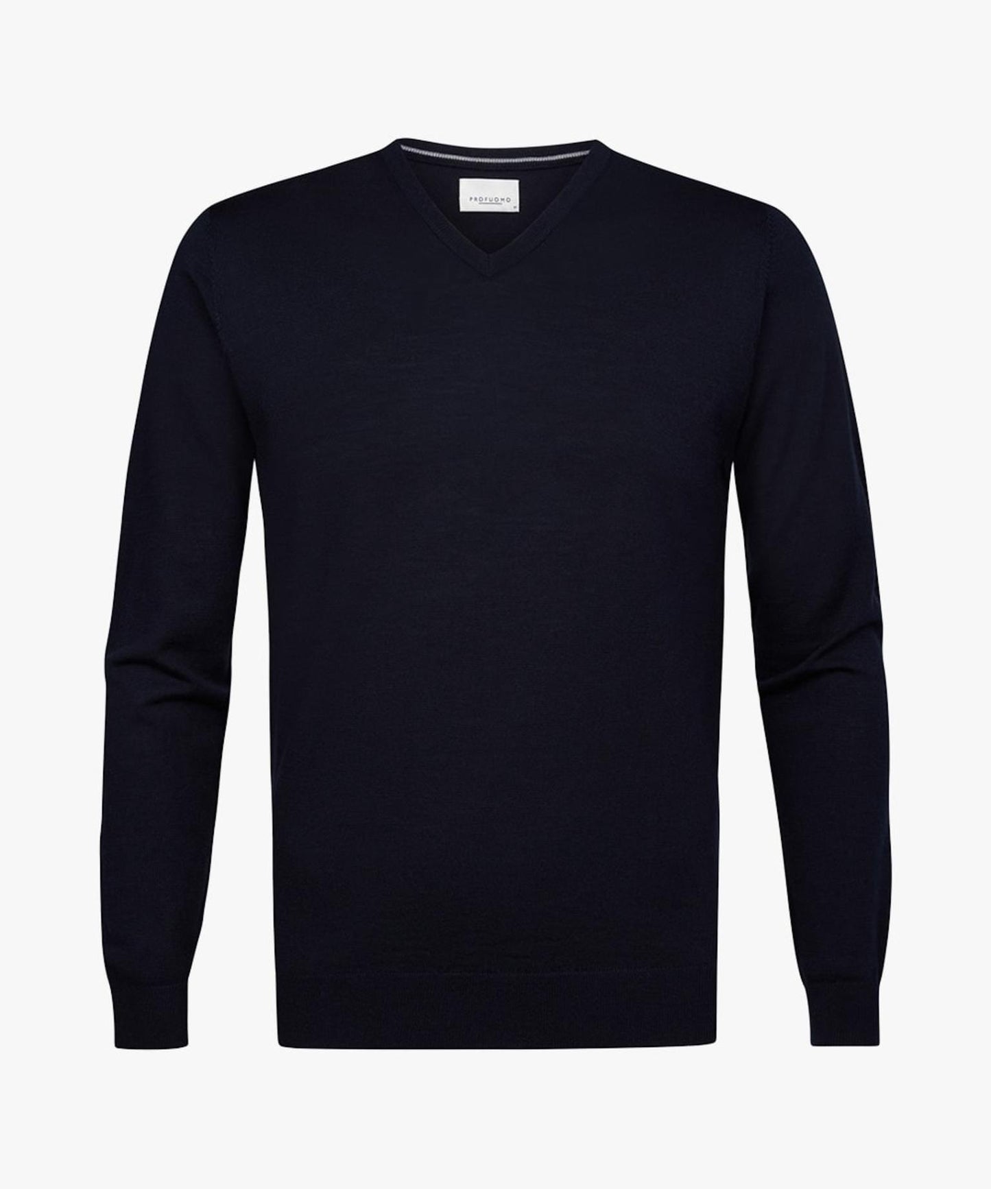 Taupe woolen V-neck pullover Profuomo - PP2J00006A-E