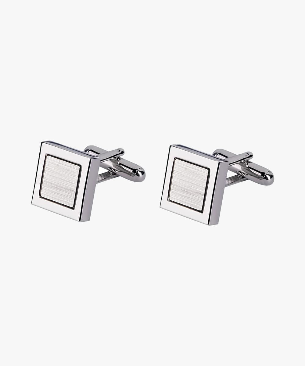 Silver square cufflinks Profuomo - PP3MAB016A