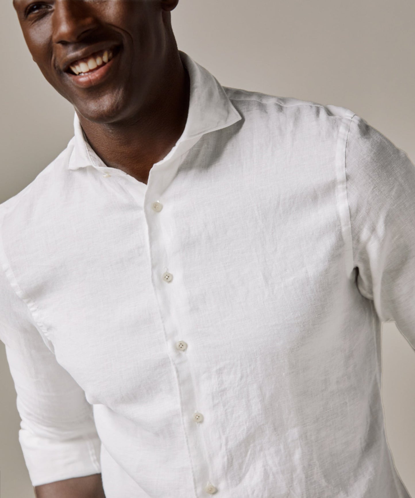 Indigo linnen slim fit overhemd Profuomo - PPVH10020A-L-M-N