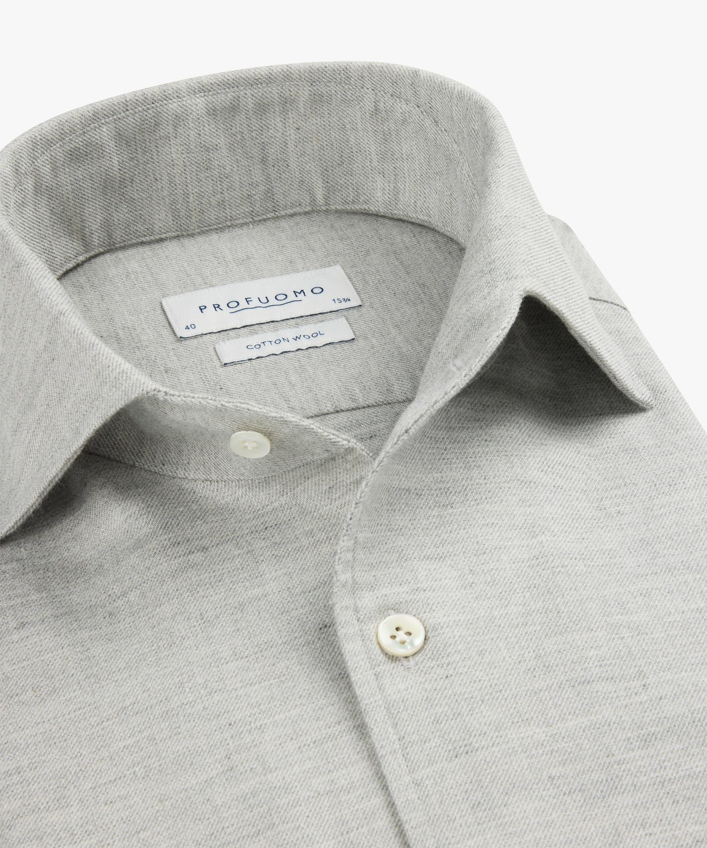 Grey flannel slim fit shirt Profuomo - PPWH30022E