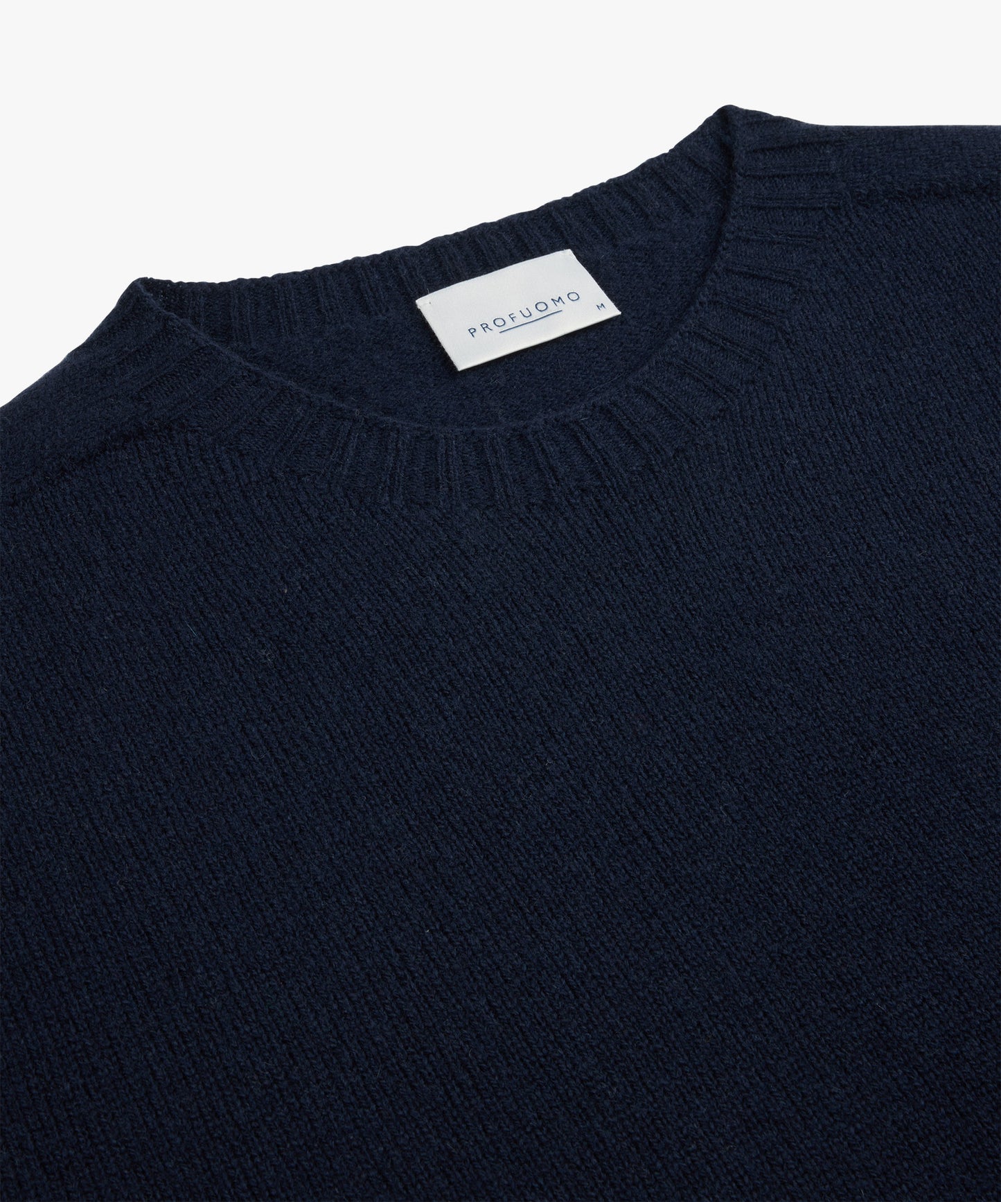 Navy wool-cashmere crew neck pullover Profuomo - PPWJ30044A-C-D