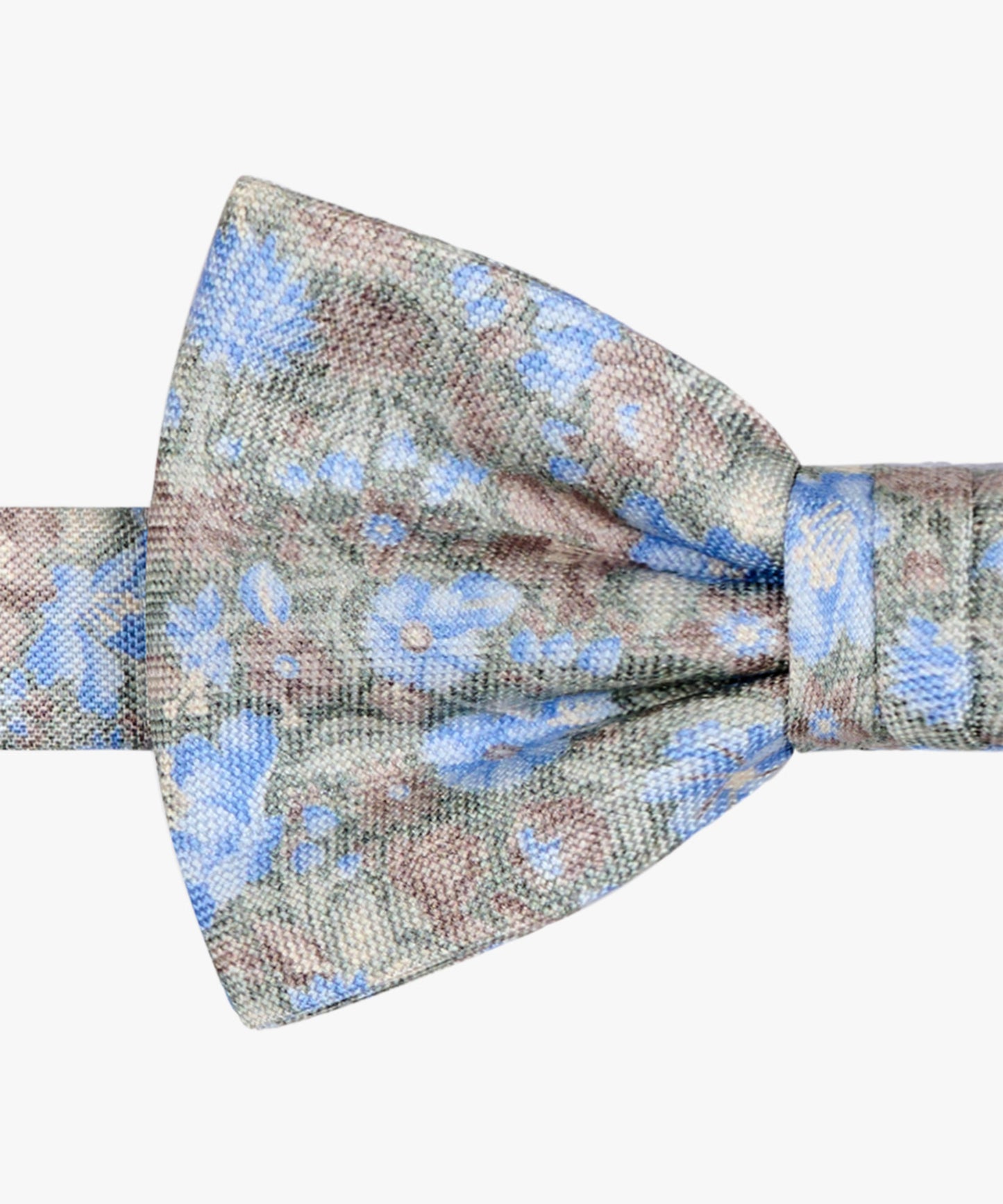Light green silk bowtie with flowers Profuomo - PPWV10046D
