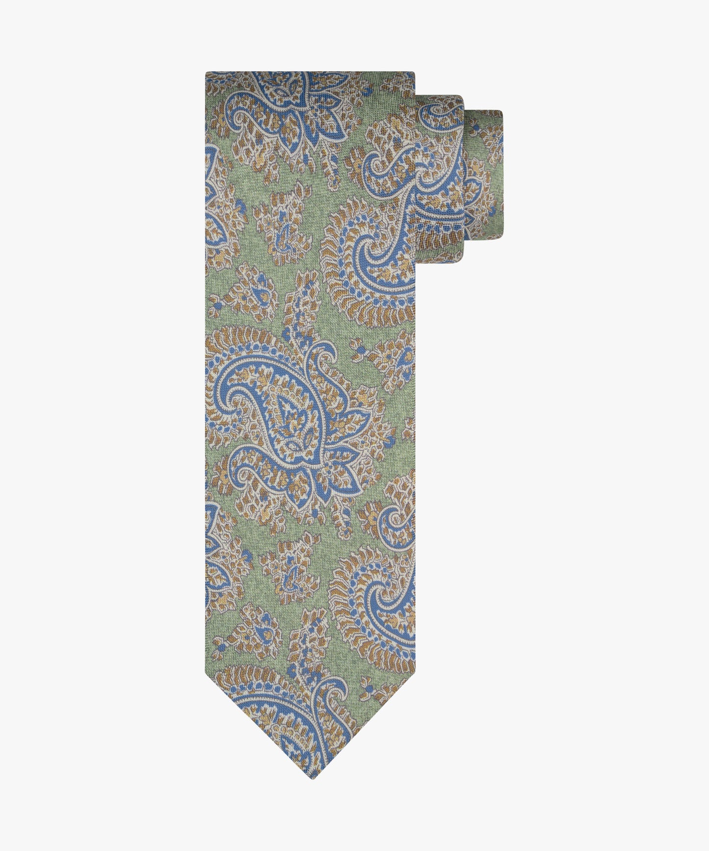 Blauwe zijden stropdas met print Profuomo - PPXA10044C-D