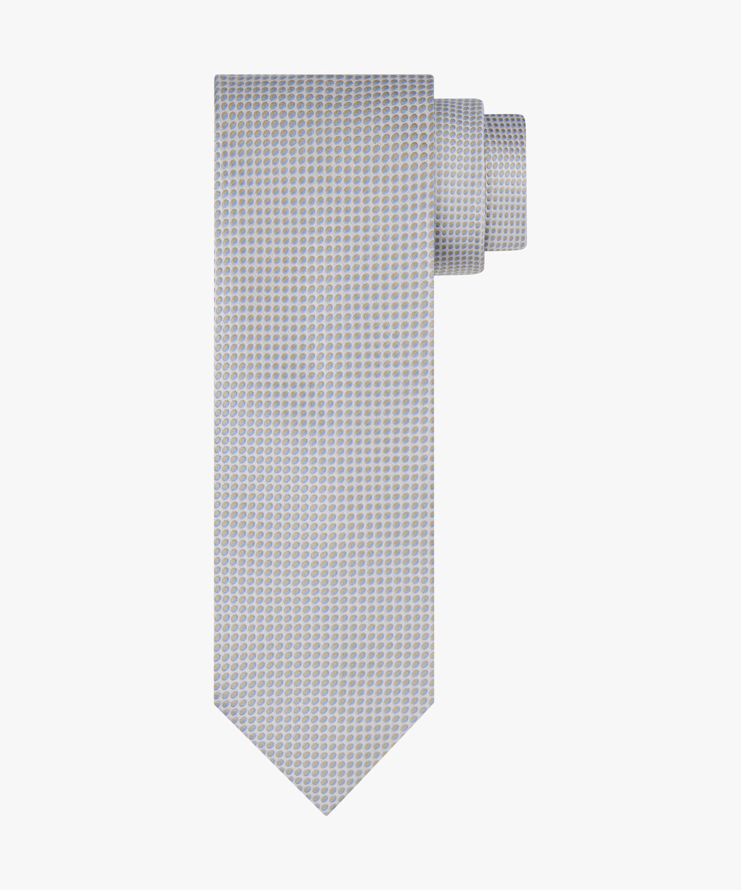 Beige zijden stropdas met print Profuomo - PPXA10050B