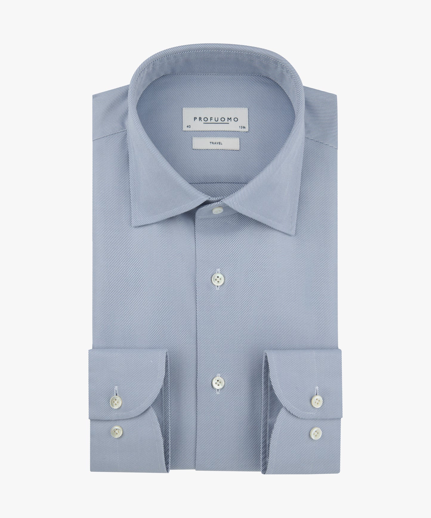Blue cotton slim fit shirt Profuomo - PPXH30012C