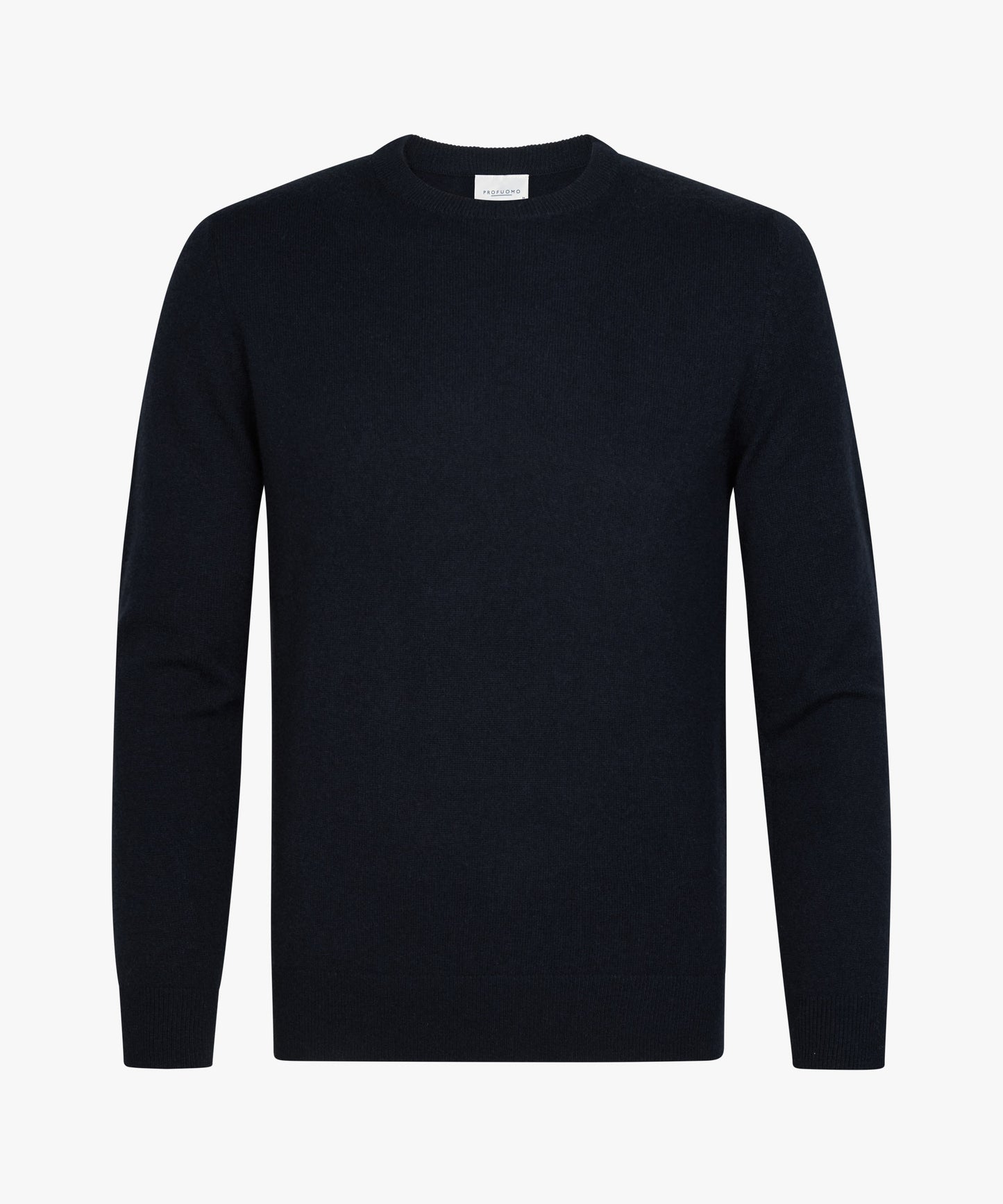 Donkerbeige kasjmier trui met ronde hals Profuomo - PPXJ30037A-D