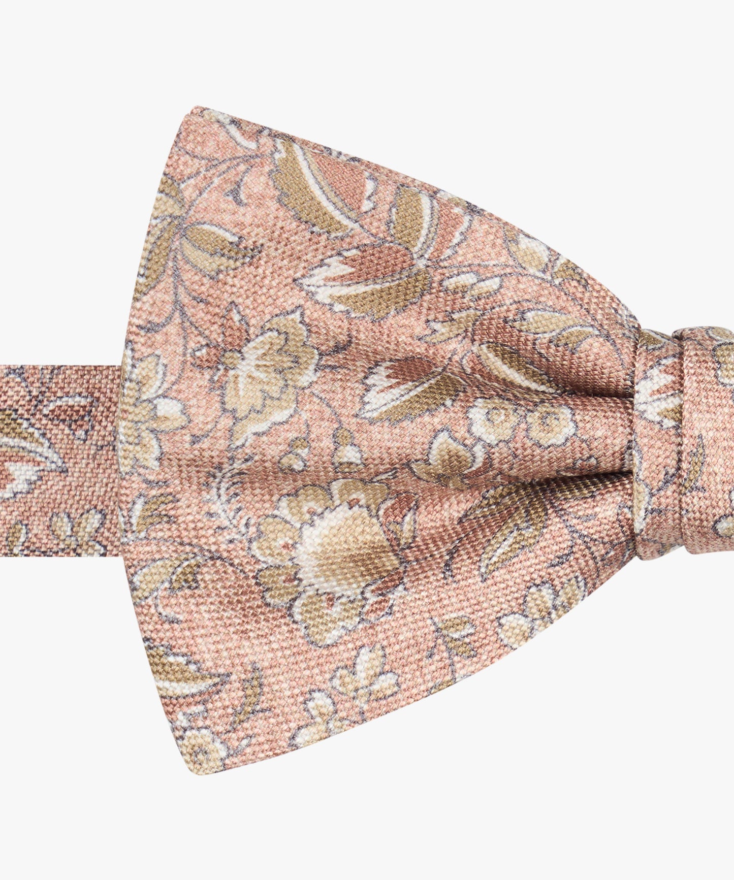 Crèmekleurige zijden vlinderdas met print Profuomo - PPXV10042A-B-C-D-E