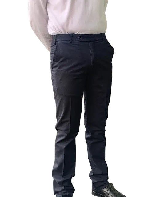 Khaki cotton low fit trousers Per Steff - Limo 1797/710