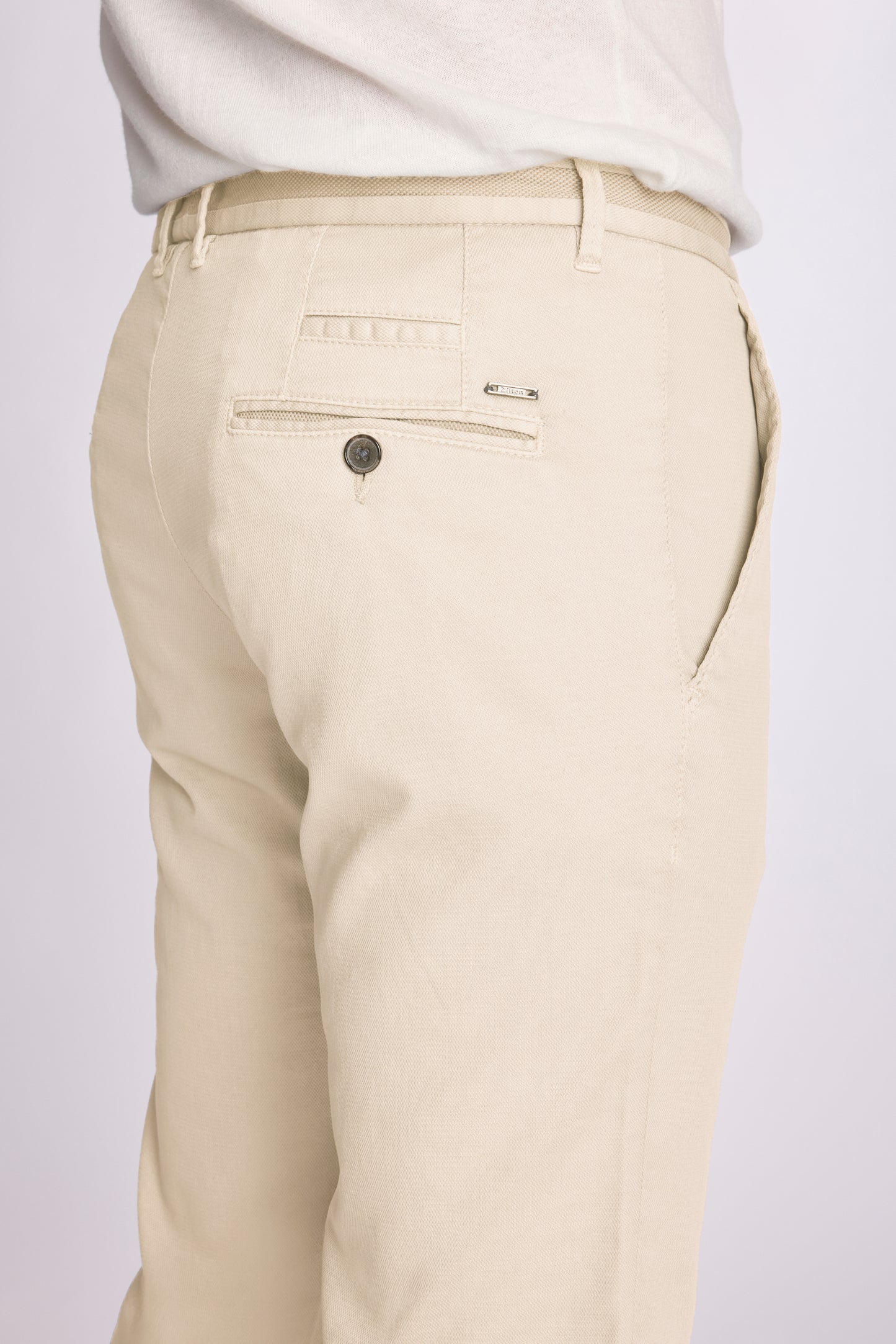 Blauwe katoenen modern fit broek Zilton - Sidney-PF 26/381