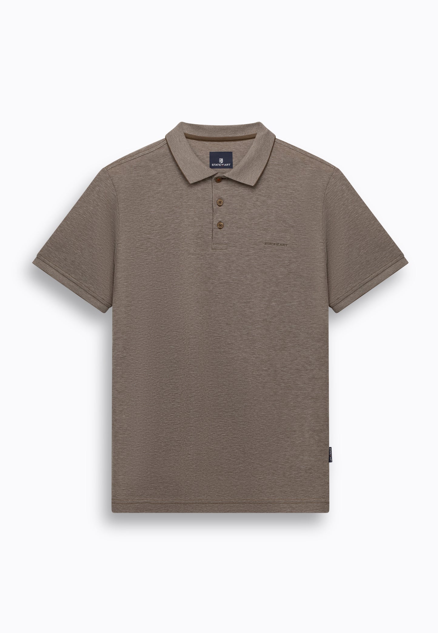 Red Mercerized cotton regular fit polo State of Art - 16427/4215