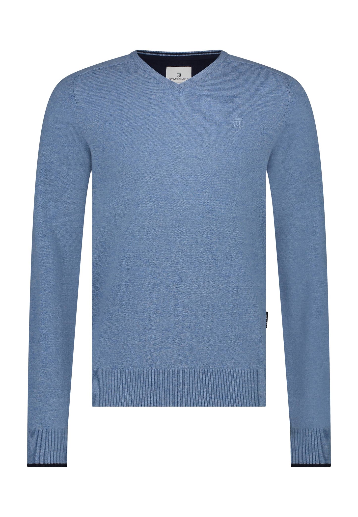 Green woolen V-neck pullover State of Art - 24000/3900