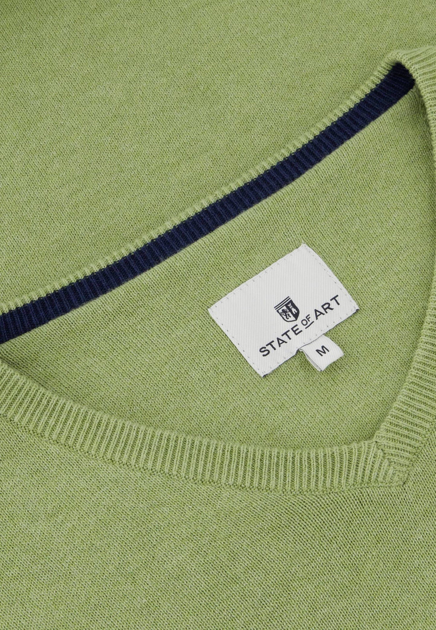 Red cotton V-neck pullover State of Art - 14030/4400
