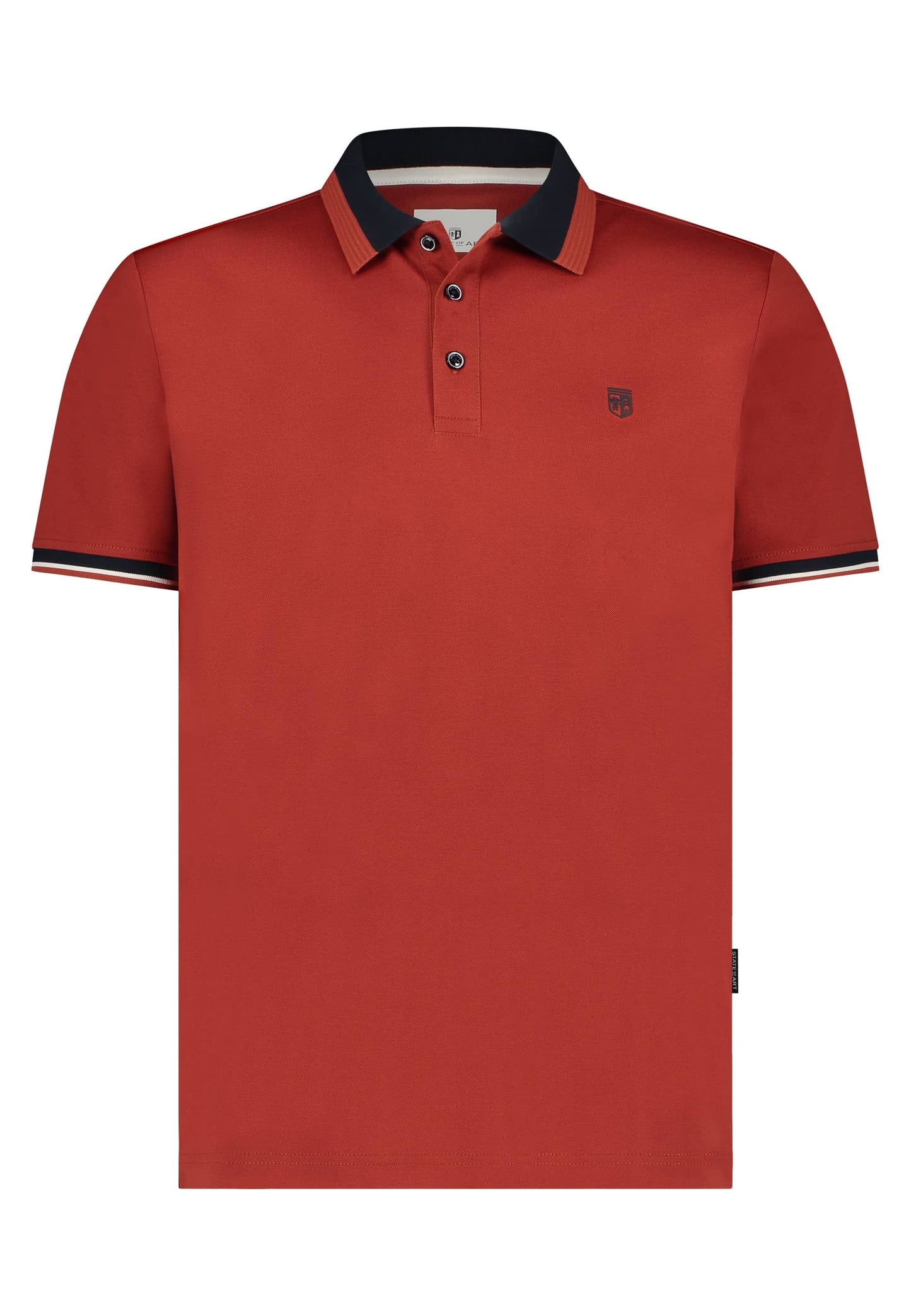 Off white mercerized cotton polo State of Art - 14453/1100