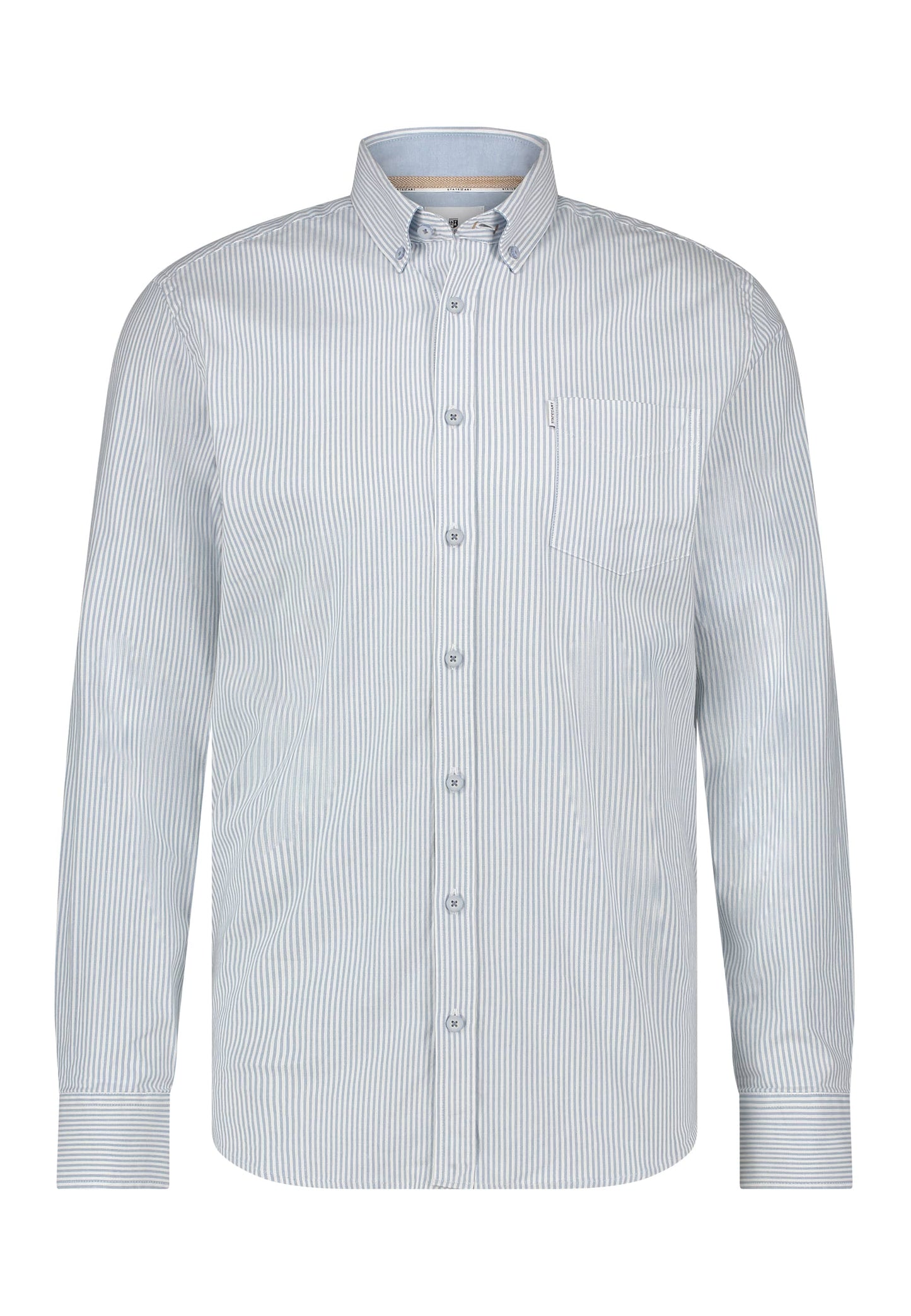 Beige cotton regular fit shirt State of Art - 15324/1116