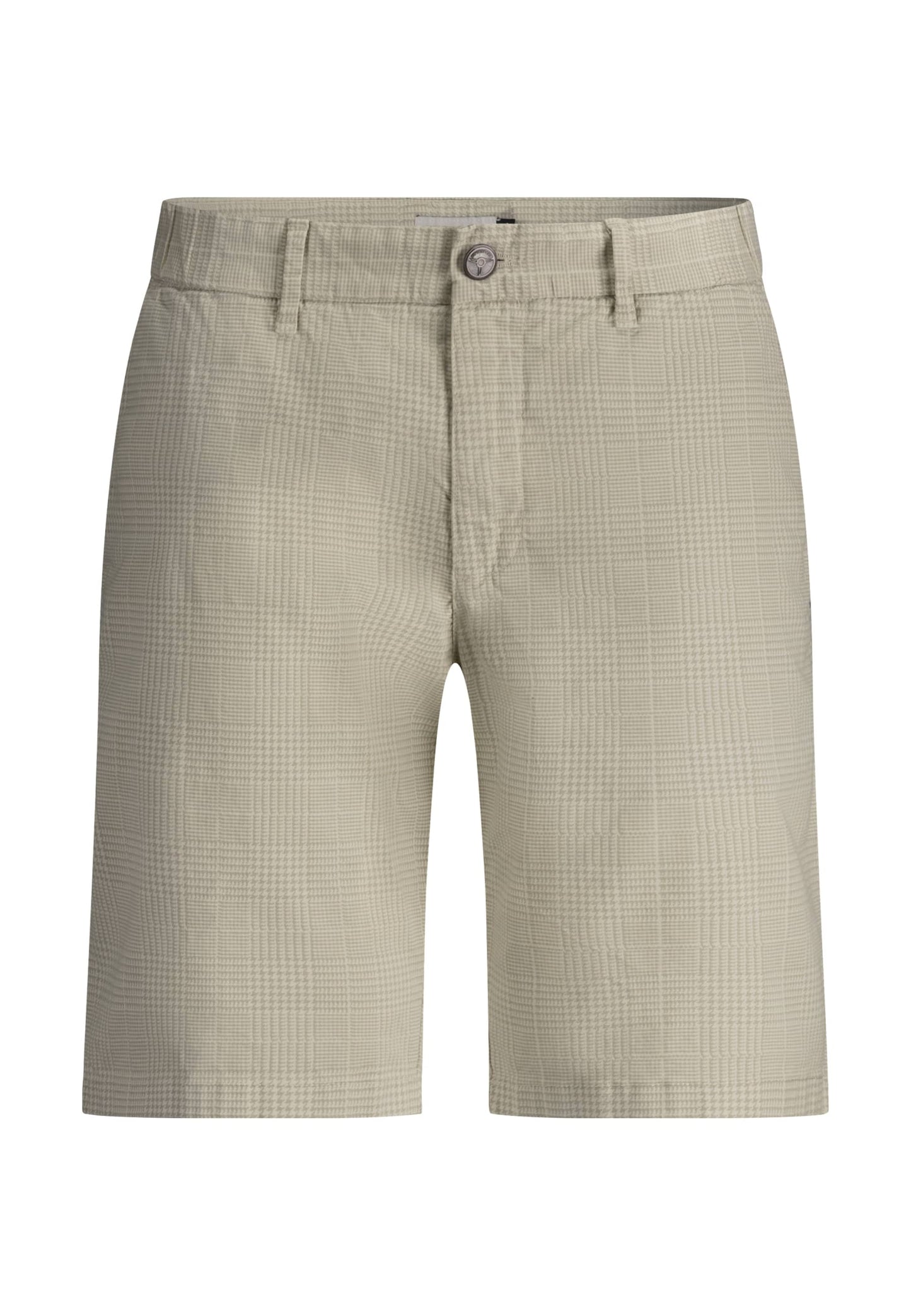 Light grey checkered cotton shorts State of Art - 15657/1416