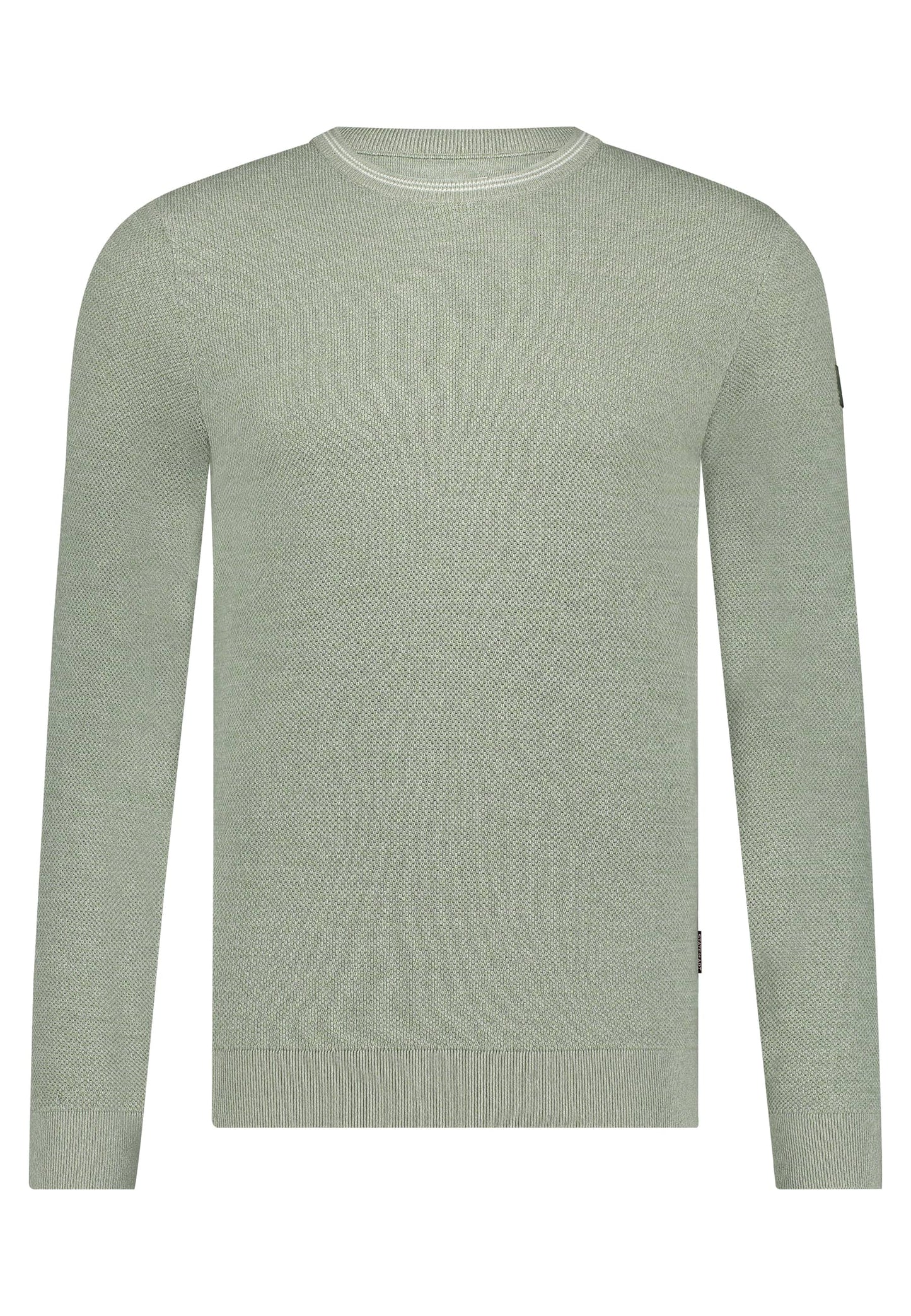 Blauwe gestructureerde katoenen pullover State of Art - 15076/5693
