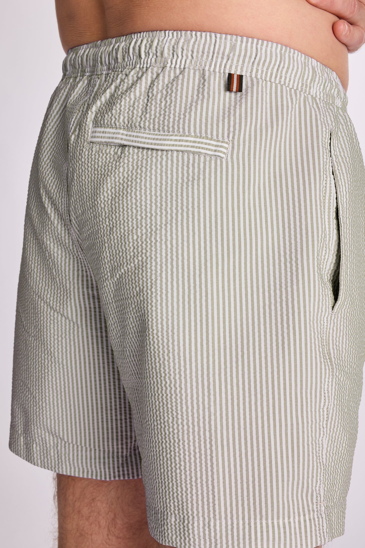 Green striped swimshorts Zilton - Zack 71/511