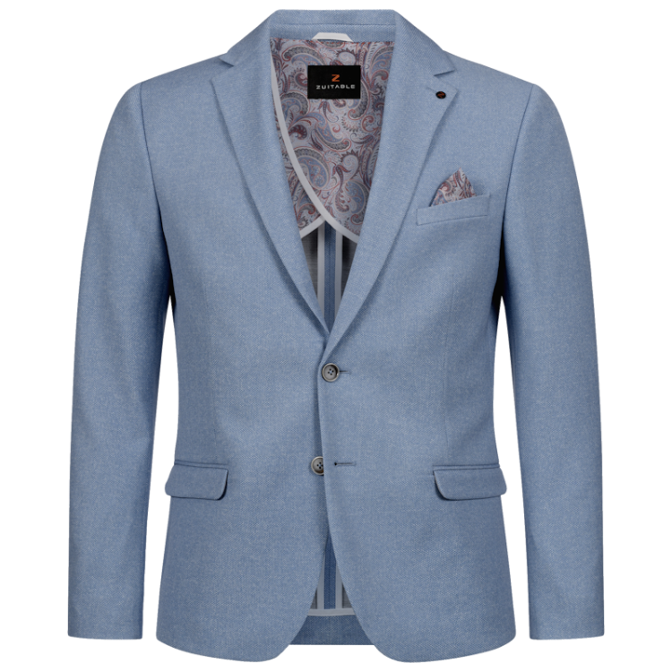 Lightblue slim fit jacket Zuitable - DiNick 261212/650