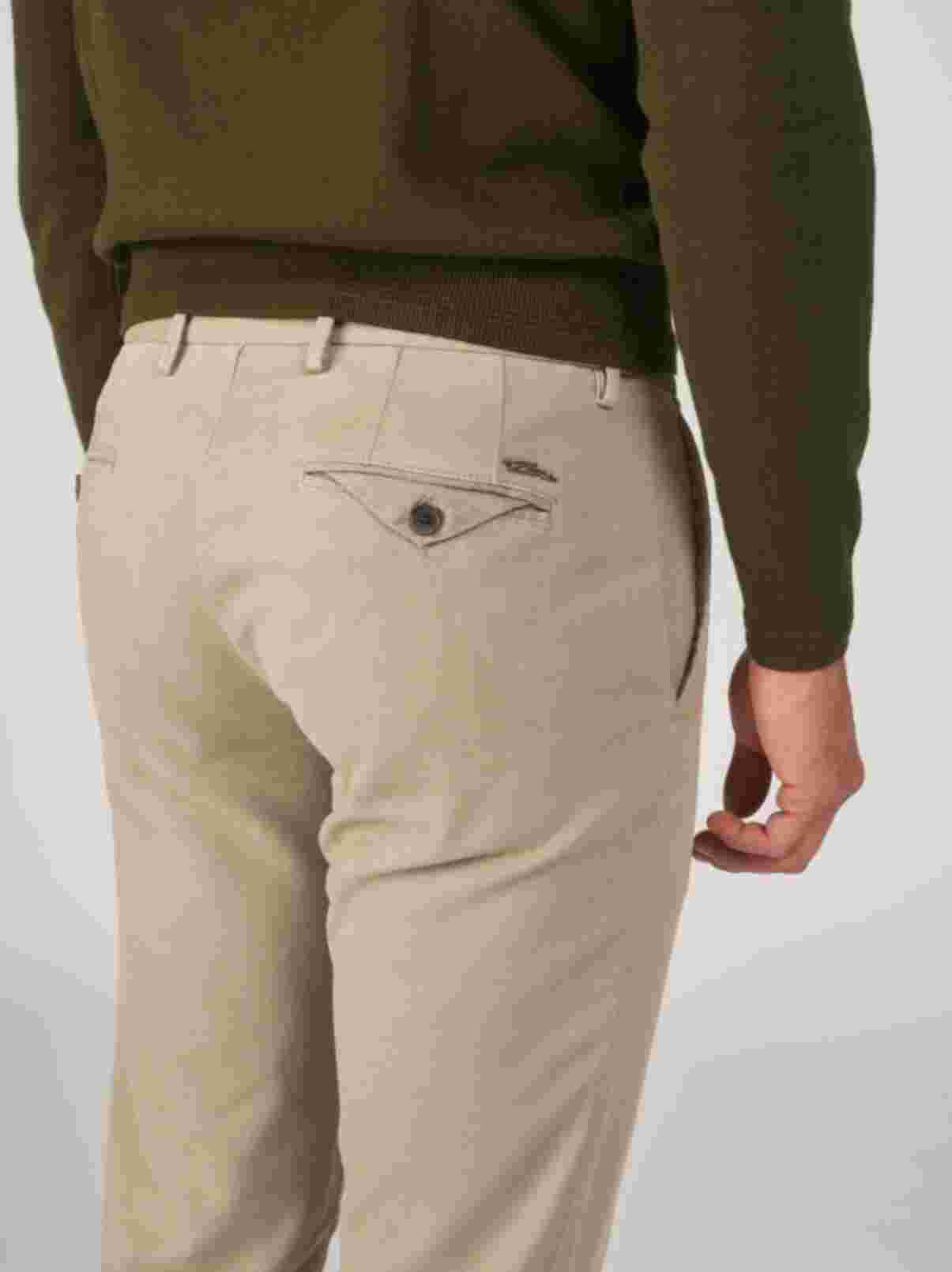 Ecru cotton regular fit trousers Zilton - Magnus-P 27/112