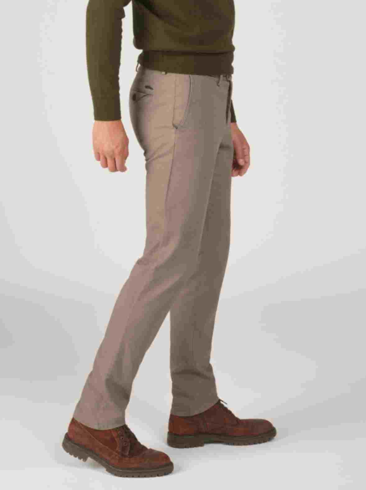 Ecru cotton regular fit trousers Zilton - Magnus-P 27/112