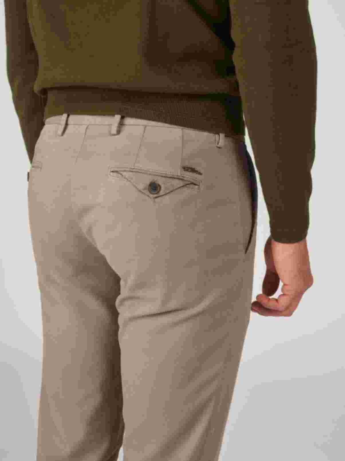 Ecru cotton regular fit trousers Zilton - Magnus-P 27/112