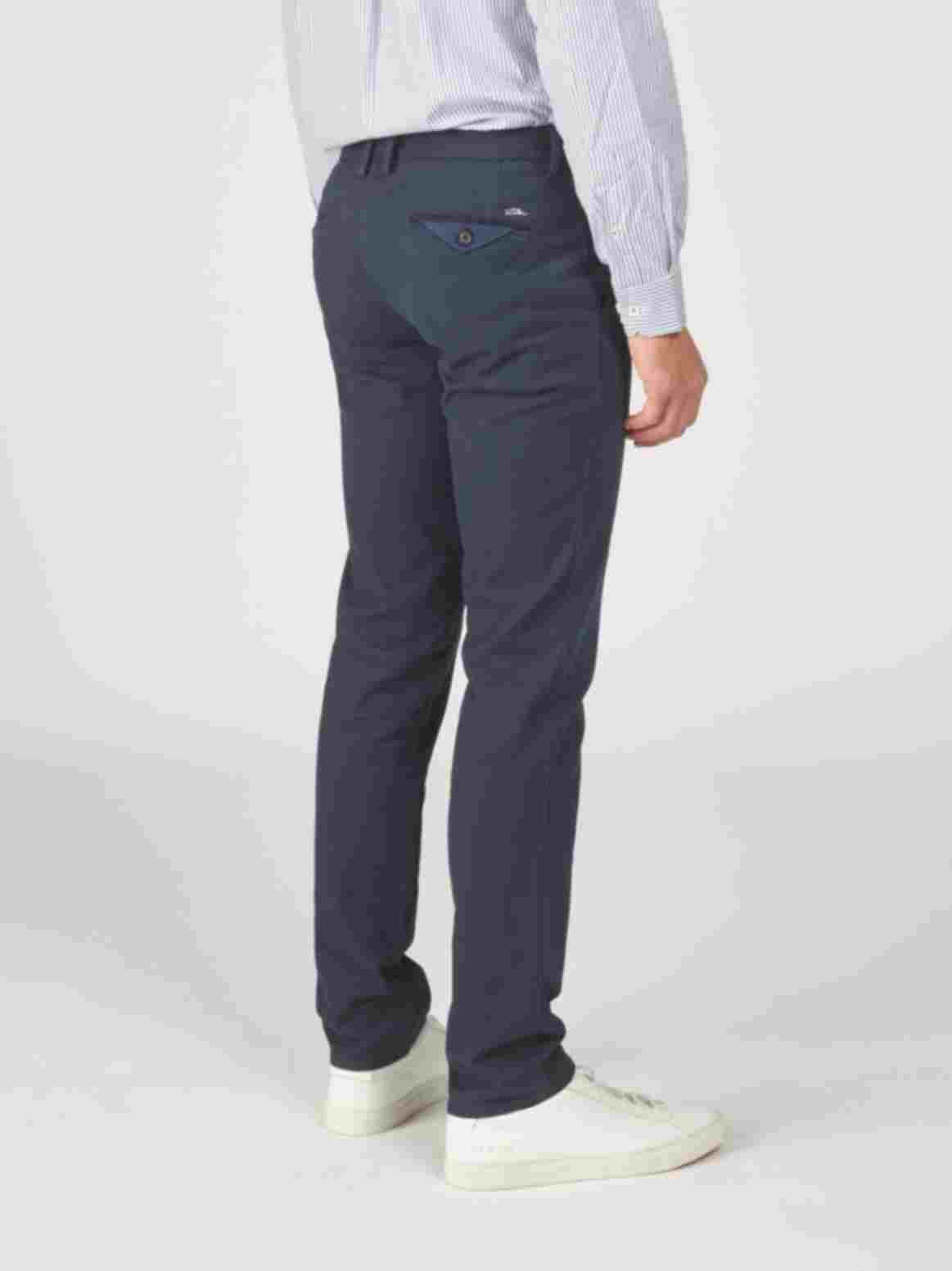 Donkerbruine katoenen regular fit broek Zilton - Magnus-P 32/480