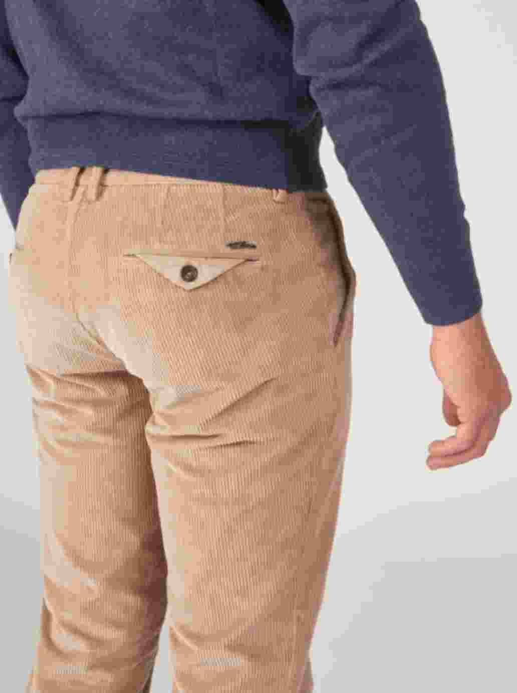 Beige corduroy regular fit trousers Zilton - Magnus-P 53/420