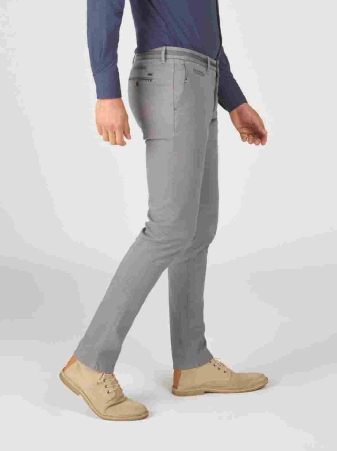 Green slim fit cotton trousers Zilton - Steam-P 39/571
